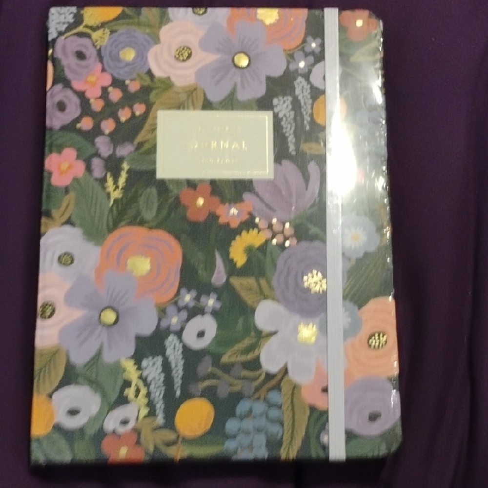 Floral Journal with Elastic Band and pen